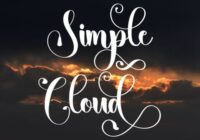 Simple Cloud Font - Featured Image