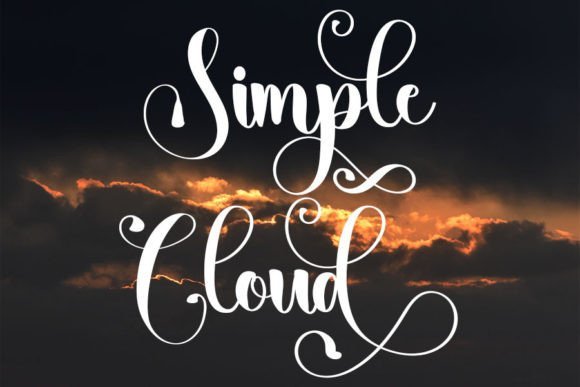 Simple Cloud Font - Featured Image