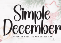 Simple December Font - Featured Image