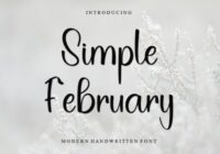 Simple February Font - Featured Image