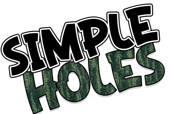 Simple Holes Font - Featured Image