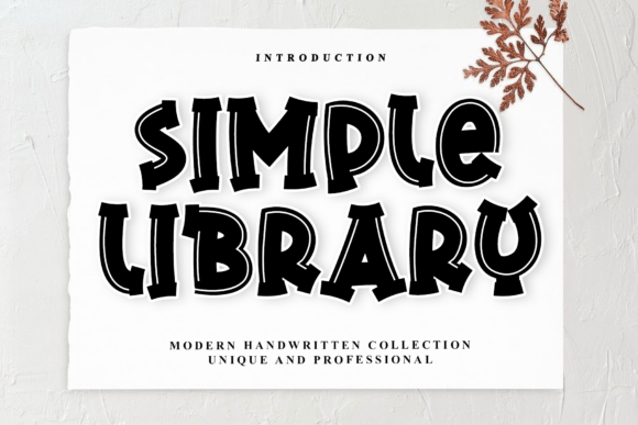 Simple Library Font - Featured Image
