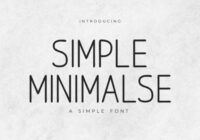 Simple Minimalse Font - Featured Image