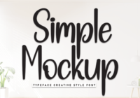 Simple Mockup Font - Featured Image