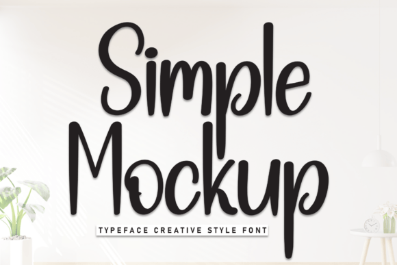 Simple Mockup Font - Featured Image