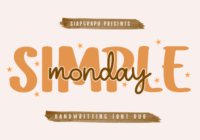 Simple Monday Duo Font - Featured Image