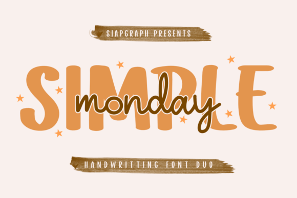 Simple Monday Duo Font - Featured Image