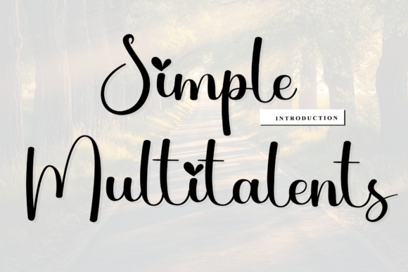 Simple Multitalents Font - Featured Image