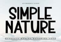 Simple Nature Font - Featured Image