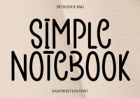 Simple Notebook Font - Featured Image