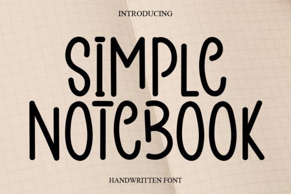 Simple Notebook Font - Featured Image