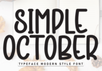Simple October Font - Featured Image