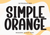 Simple Orange Font - Featured Image