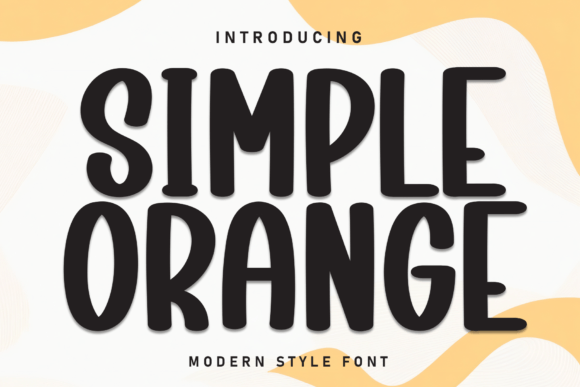 Simple Orange Font - Featured Image