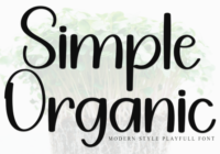 Simple Organic Font - Featured Image