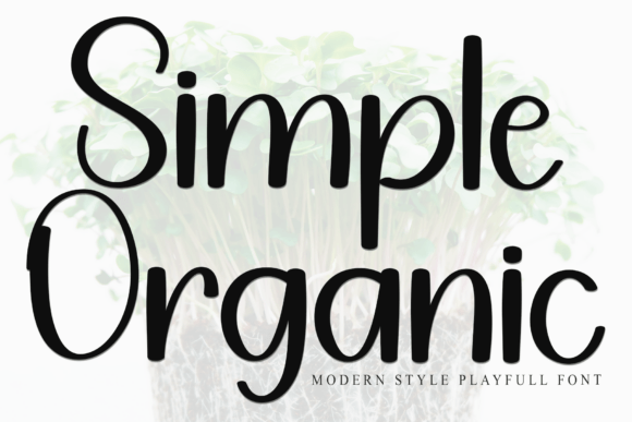 Simple Organic Font - Featured Image