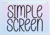 Simple Screen Font - Featured Image