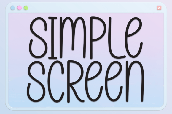 Simple Screen Font - Featured Image