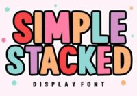 Simple Stacked Font - Featured Image