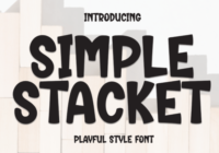 Simple Stacket Font - Featured Image