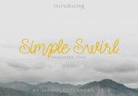Simple Swirl Family Font - Featured Image