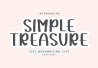 Simple Treasure Font - Featured Image