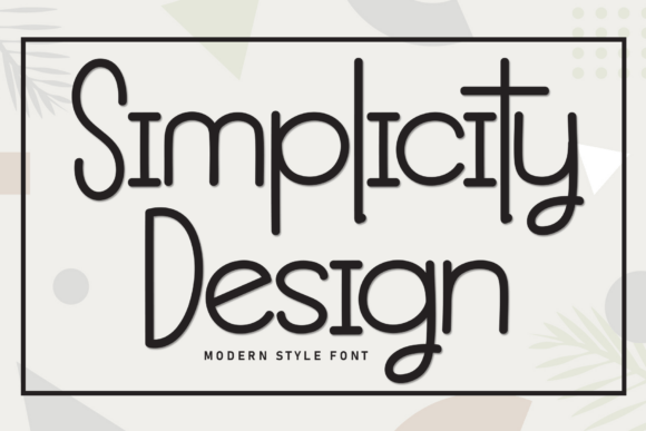 Simplicity Design Font - Featured Image