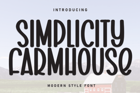 Simplicity Farmhouse Font - Featured Image