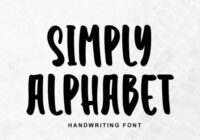 Simply Alphabet Font - Featured Image