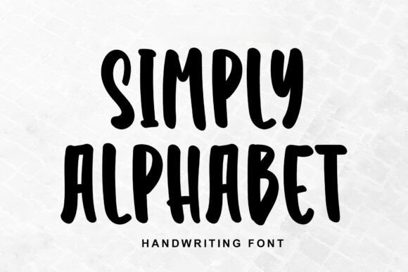 Simply Alphabet Font - Featured Image