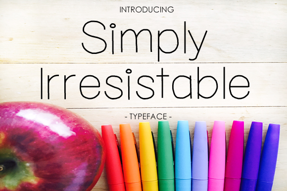 Simply Irresistible Font - Featured Image