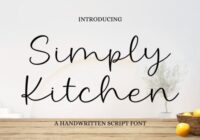 Simply Kitchen Font - Featured Image