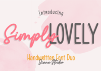 Simply Lovely Font - Featured Image