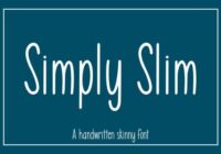 Simply Slim Font - Featured Image