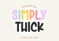 Simply Thick Font - Featured Image