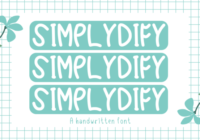 Simplydify Font - Featured Image