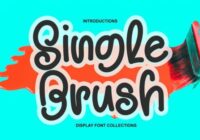 Single Brush Font - Featured Image
