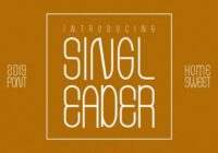 Singleader Font - Featured Image