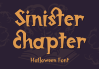 Sinister Chapter Font - Featured Image