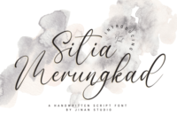 Sitia Merungkad Font - Featured Image