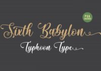 Sixth Babylon Font - Featured Image