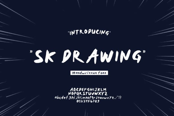 Sk Drawing Font - Featured Image