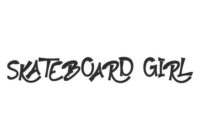 Skateboard Girl Font - Featured Image