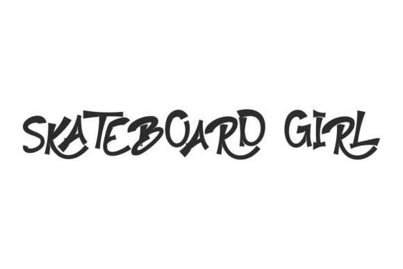 Skateboard Girl Font - Featured Image