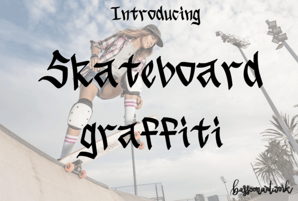 Skateboard Graffiti Font - Featured Image