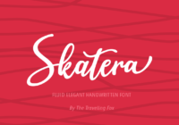 Skatera Font - Featured Image