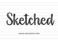 Sketched Font - Featured Image