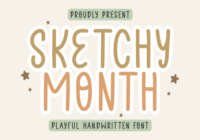 Sketchy Month Font - Featured Image