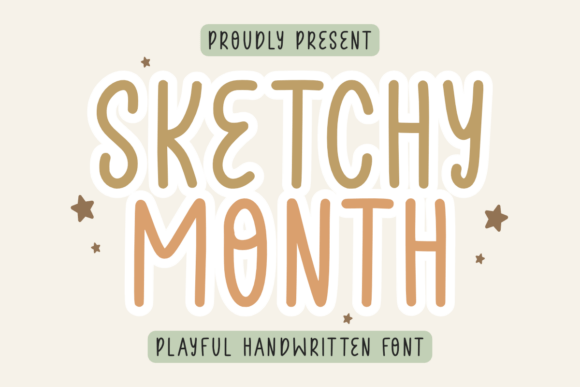 Sketchy Month Font - Featured Image
