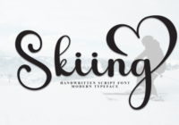 Skiing Font - Featured Image